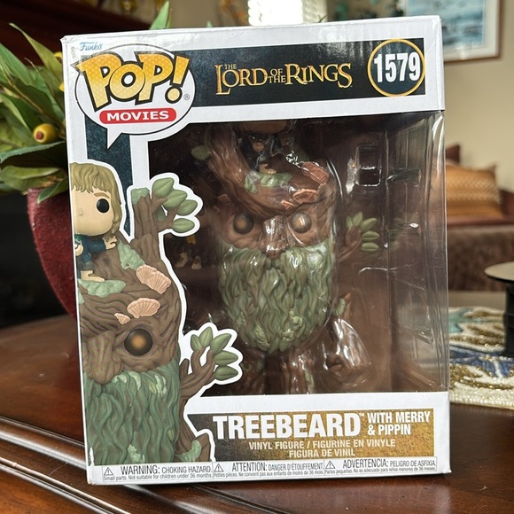 FUNKO SUPER POP! THE LORD OF THE RINGS SUPER TREEBEARD WITH MERRY & PIPPIN 1579 - Picture 15 of 15